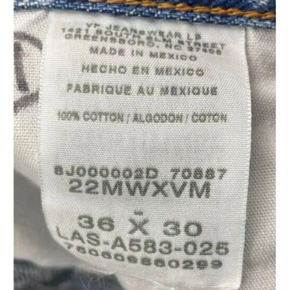 Twenty X Men's Jeans Size 36x30 Blue Cotton Denim Relaxed‎ Fit Style 22MWXVM